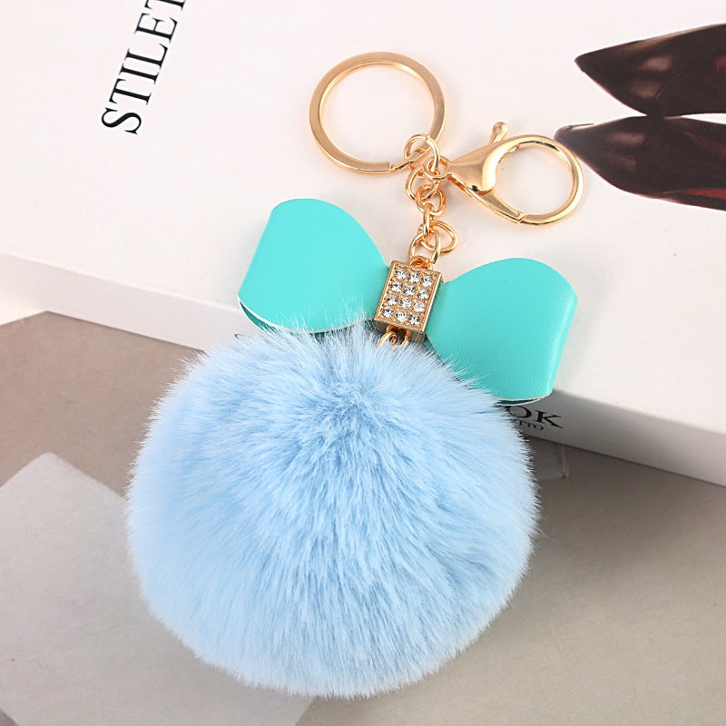 Fluffy Fur PomPom keychain