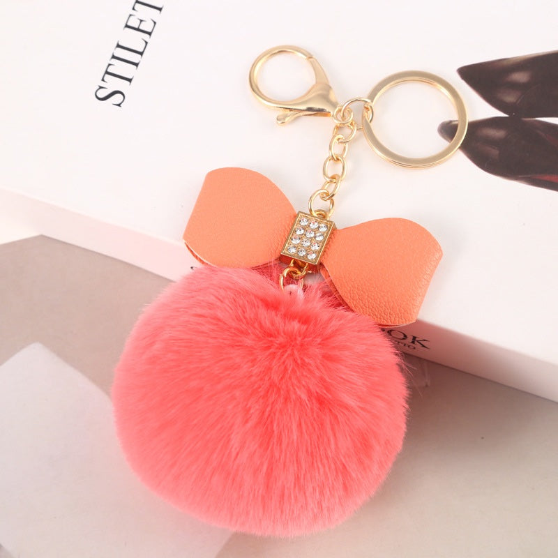 Fluffy Fur PomPom keychain