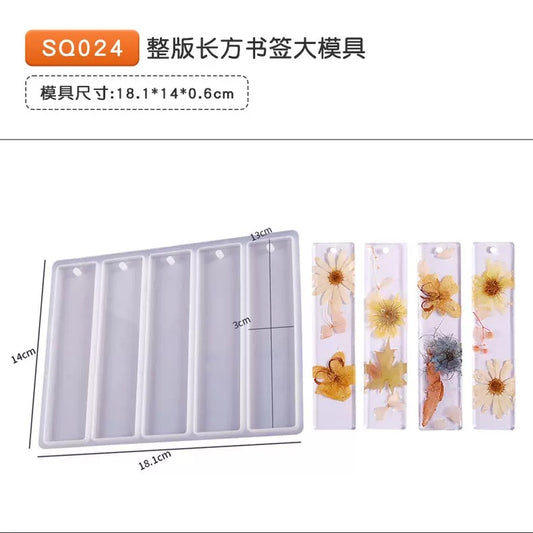 Straight Bookmark Mold (5 cavity)