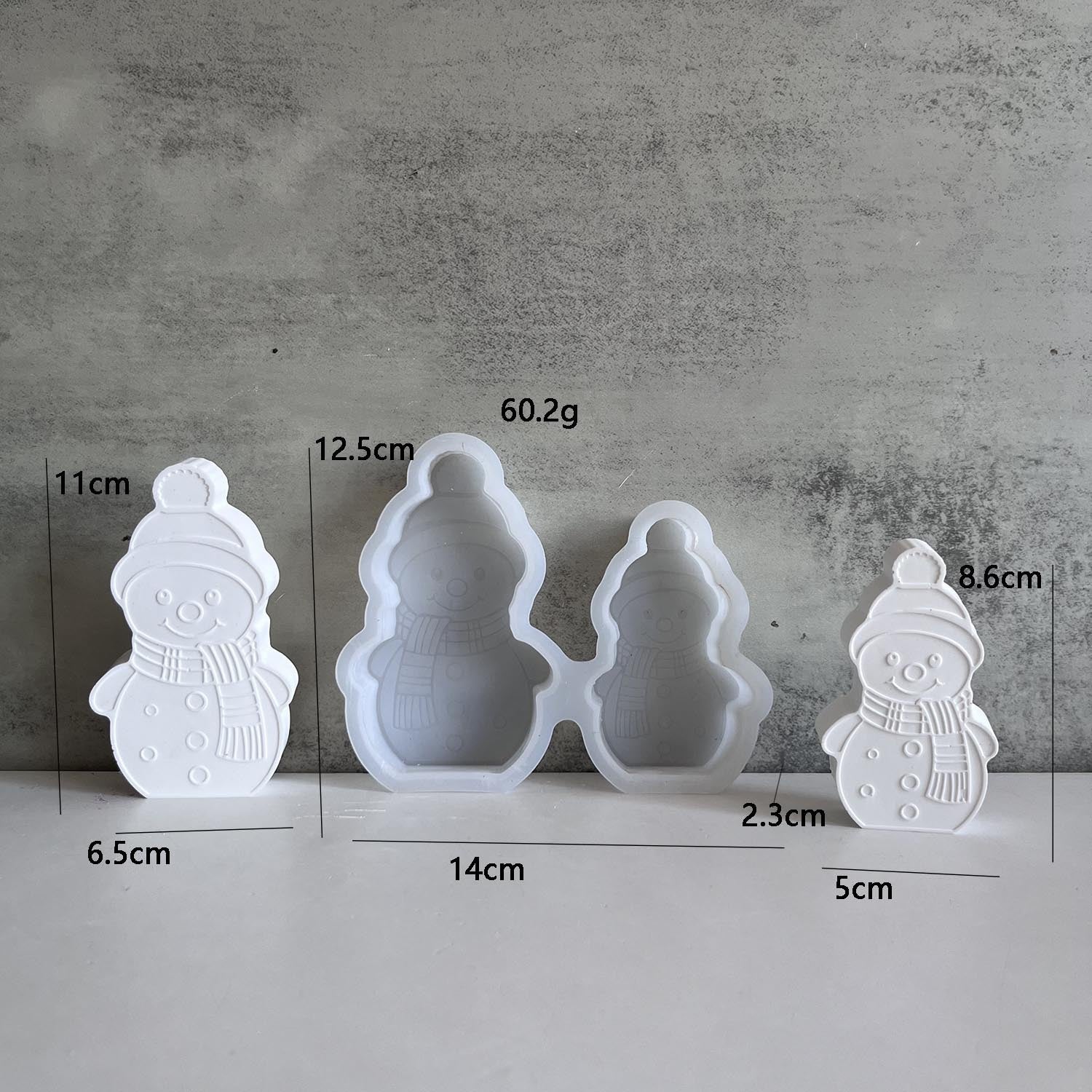 Christmas Snowman Mold 2in1